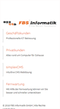 Mobile Screenshot of fbs.ch